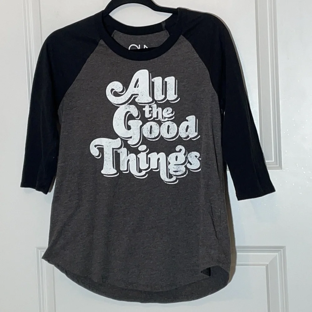 Chaser All The Good Things Raglan Baseball Tee Small